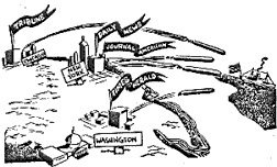 cartoon newspapers torpedo ship