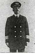 officers on the Schoolship in distinctive uniforms